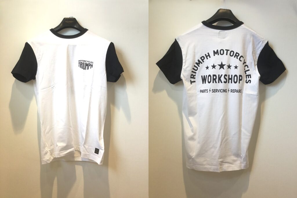 Fenland Contrast Sleeve Tee / White & Black