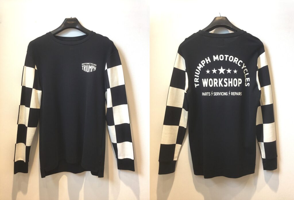 Harker Checkerboard Long Sleeve Waffle Tee / Black